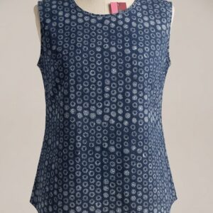 Indigo Bandhani Short Kurti