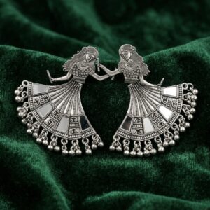 Oxidized Silver Garba / Dandiya Dance Jhumka